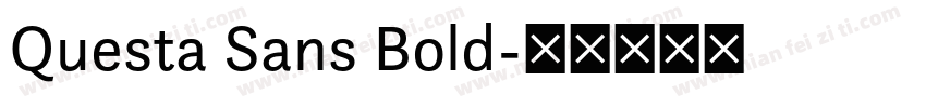 Questa Sans Bold字体转换